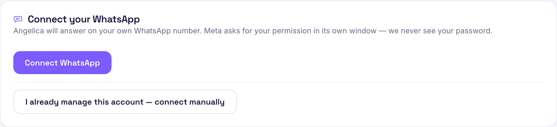Connecting your WhatsApp
